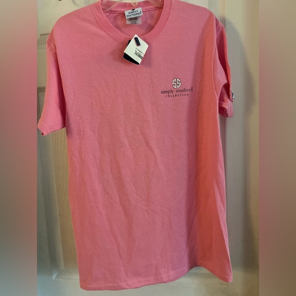 Simply Southern Grandma Blessed Nana Animal Print T-shirt Women’s Small Pink NWT - Picture 2 of 9